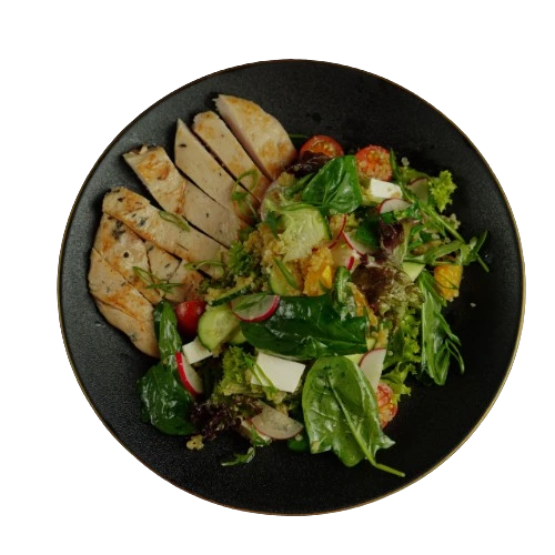 Pesto Chicken Quinoa Bowl