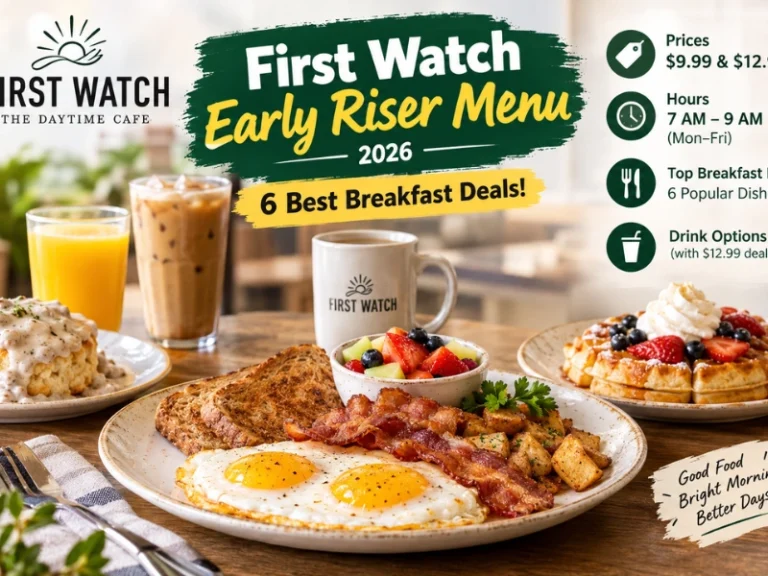 Early Riser Menu